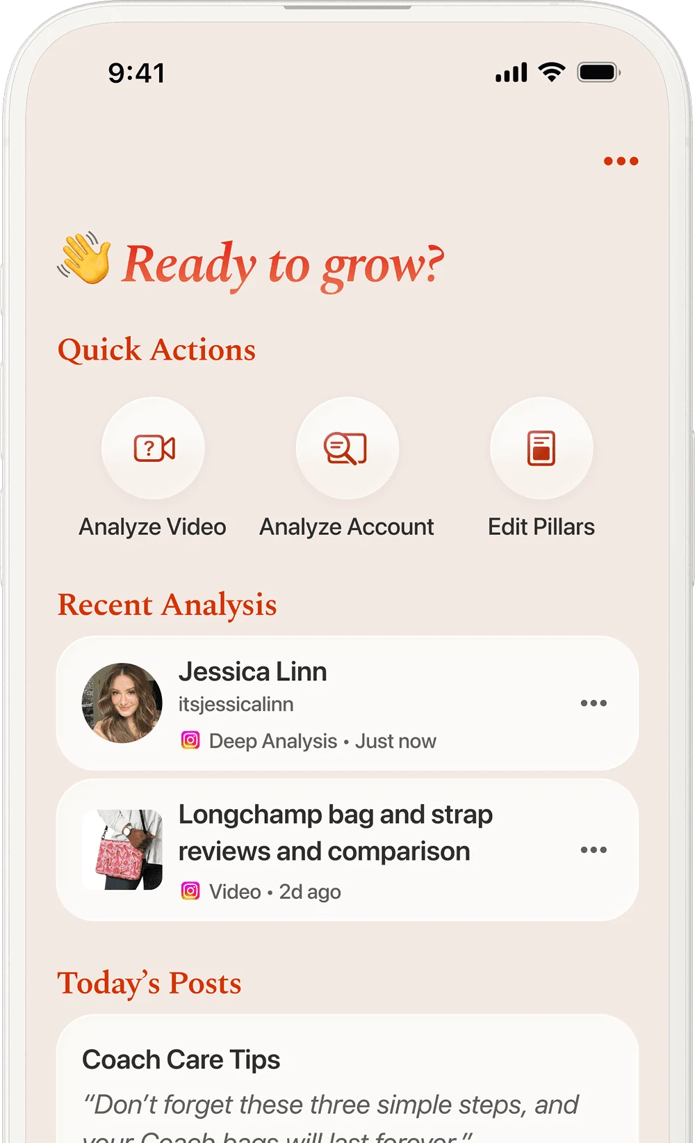 Hone account analysis on iPhone